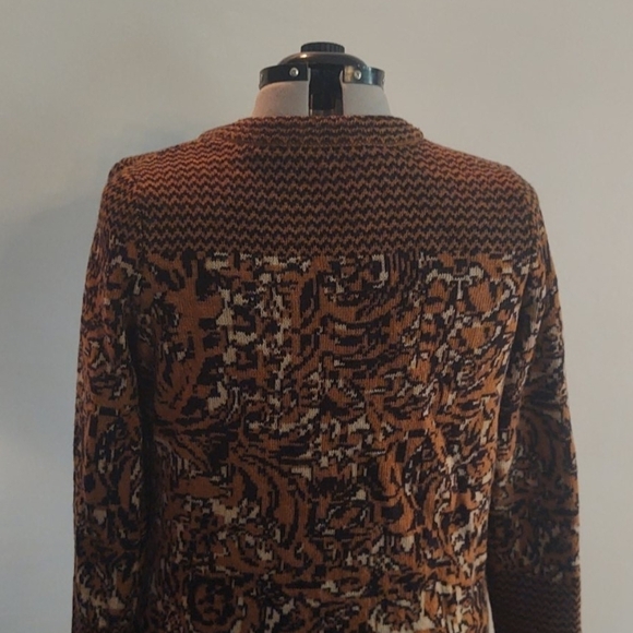 Liz Claiborne Alpaca Blend Mustard Brown Cardigan - Picture 6 of 9